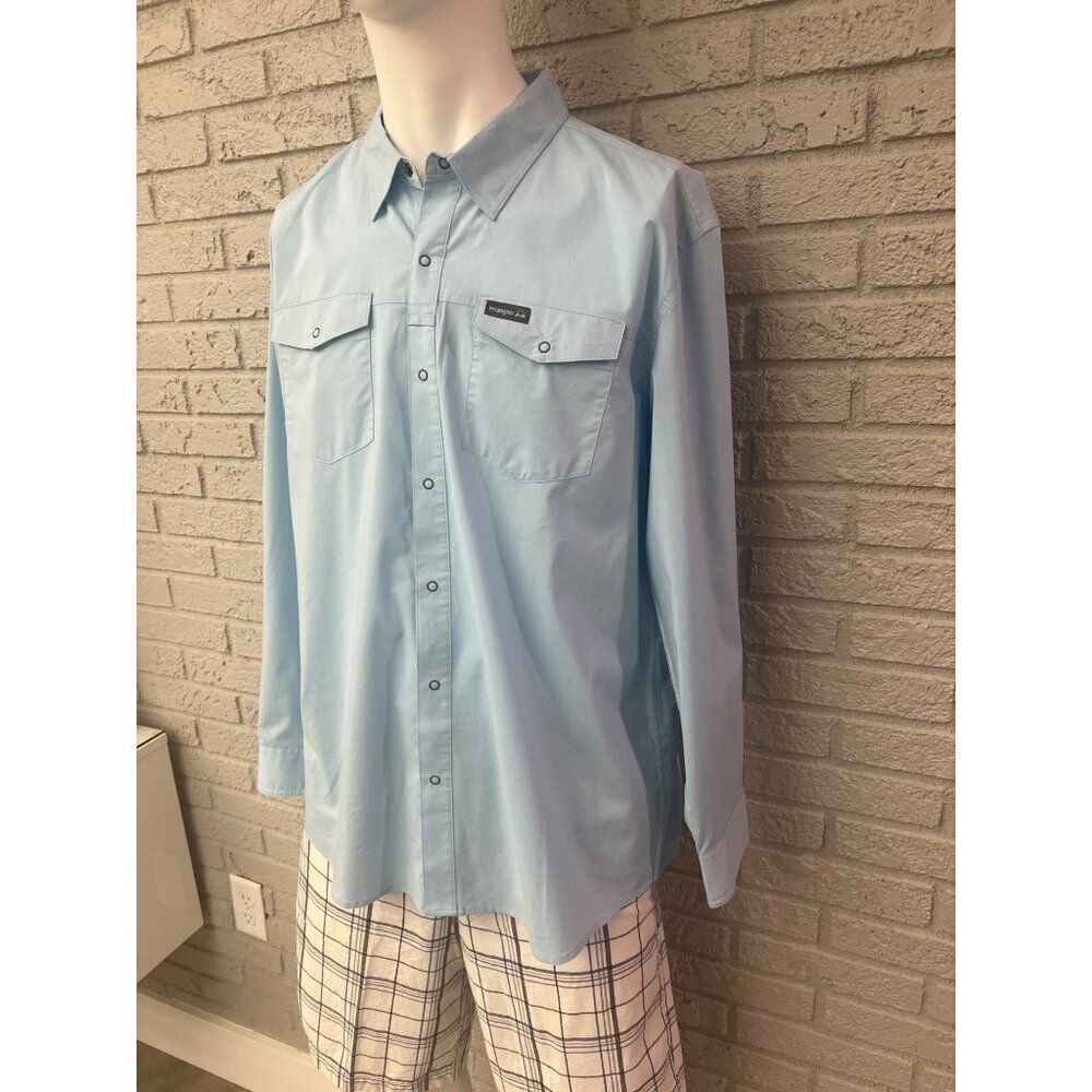 Wrangler Outdoor Regular Fit Men Long Sleeve Shirt Size XL - Picture 7 of 12